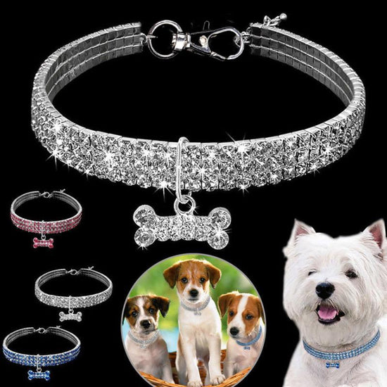 Bling Rhinestone Collar for Dogs & Cats