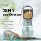 3-in-1 Portable Dog Water Bottle – Drink, Snack & Waste Bag Holder - Paw & tail