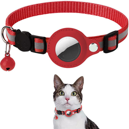 Reflective Waterproof Pet Collar with AirTag Holder