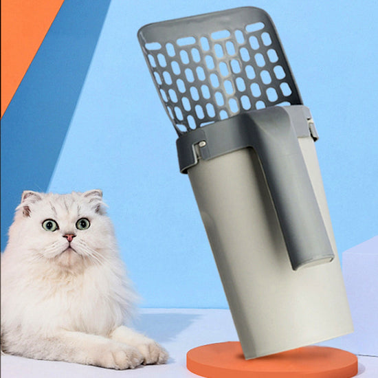 Cat Litter Scoop with Storage Box – Easy & Mess-Free Cleaning