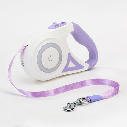 Retractable Dog Leash with Automatic LED Light